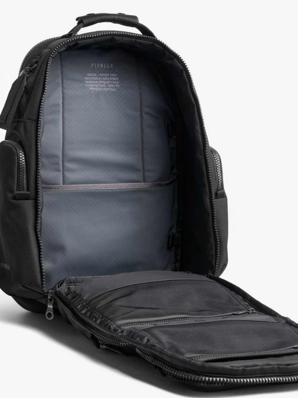 Pioneer Black Men's Travel Backpack NEW with tags - Picture 12 of 14